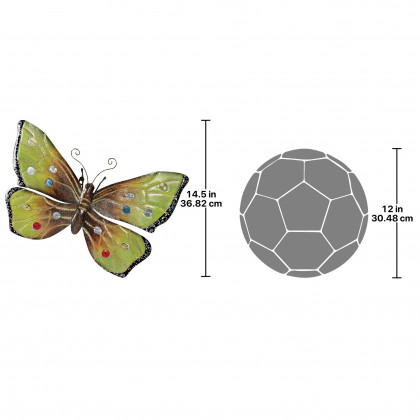 Toscano Oversized Butterfly Wall Sculpture