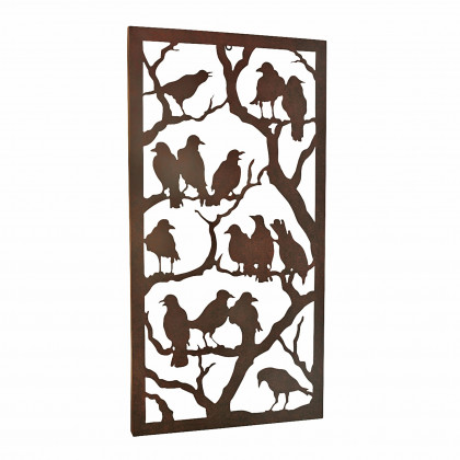 Toscano - Night of the Ravens Metal Wall Sculpture