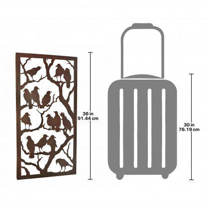 Toscano - Night of the Ravens Metal Wall Sculpture