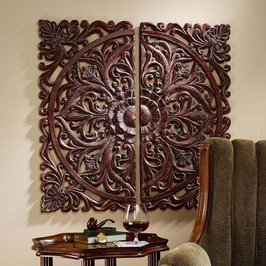 Toscano - Carved Rosette Architectural Wall Sculpture