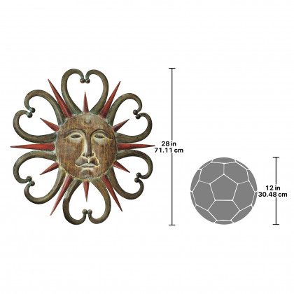 Toscano - Dance of the Sun Metal Wall Sculpture