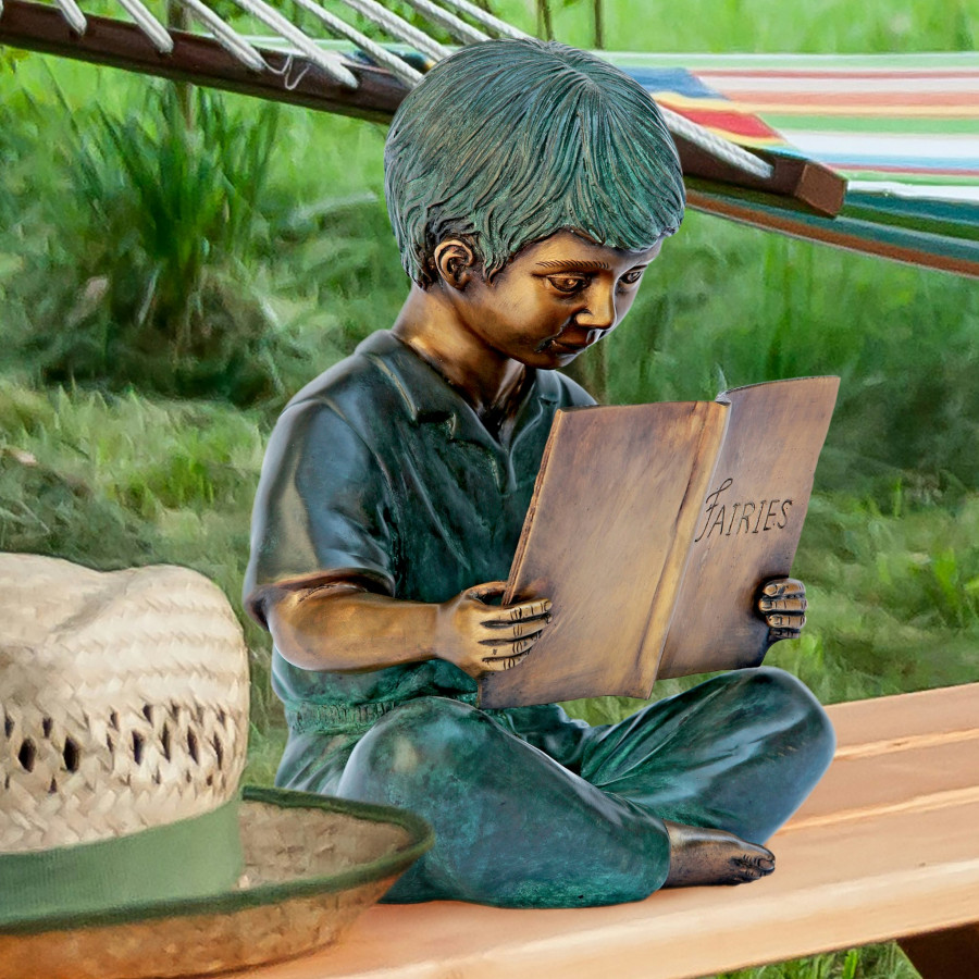 Toscano Story Book Garden Statue - Boy