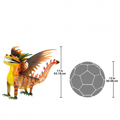 Toscano - Cheddar the Gothic Dragon Metal Statue