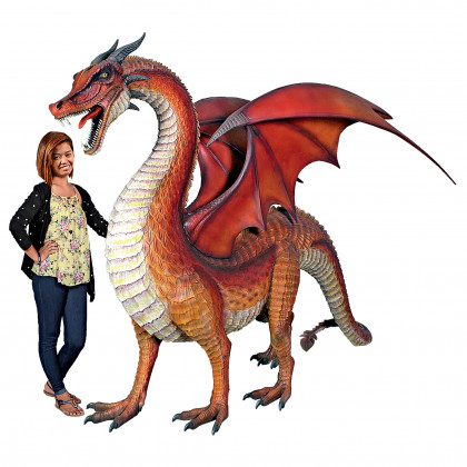 Toscano - The Red Welsh Dragon Giant Statue
