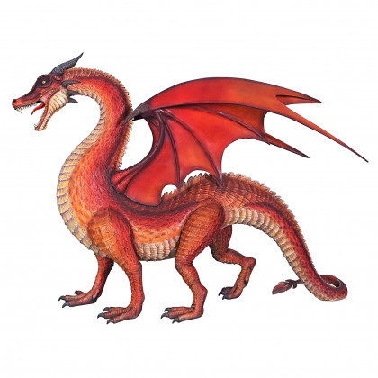 Toscano - The Red Welsh Dragon Giant Statue