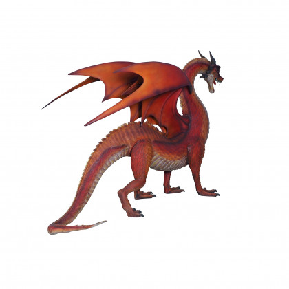 Toscano - The Red Welsh Dragon Giant Statue