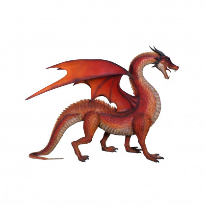 Toscano - The Red Welsh Dragon Giant Statue