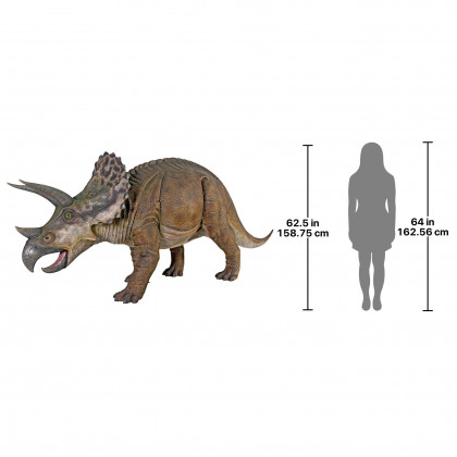 Toscano - Jurassic-Sized Triceratops Dinosaur Statue