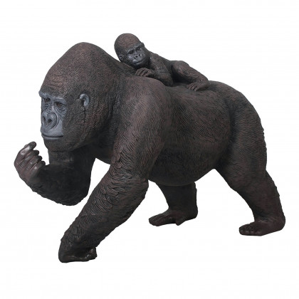 Toscano - The Lowland Gorillas Mother  Child Great Ape Statue