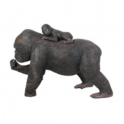 Toscano - The Lowland Gorillas Mother  Child Great Ape Statue