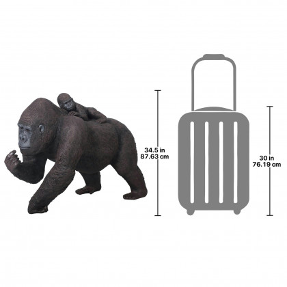 Toscano - The Lowland Gorillas Mother  Child Great Ape Statue