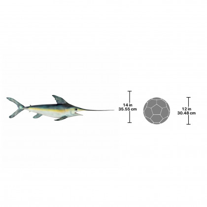 Toscano - Swordfish Wall Mount Trophy Sculpture