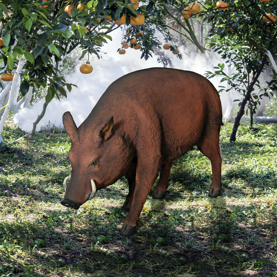 Toscano - Life-Size Razorback Wild Boar Garden Statue