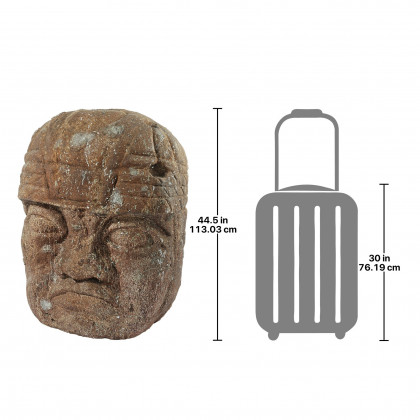 Toscano - Grand Megalithic Olmec Head Statue
