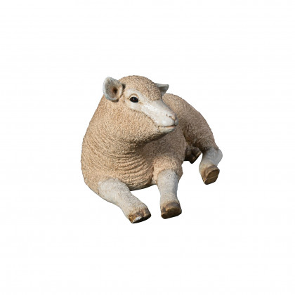 Toscano Merino Ewe Life-Size Lamb Statue - Resting