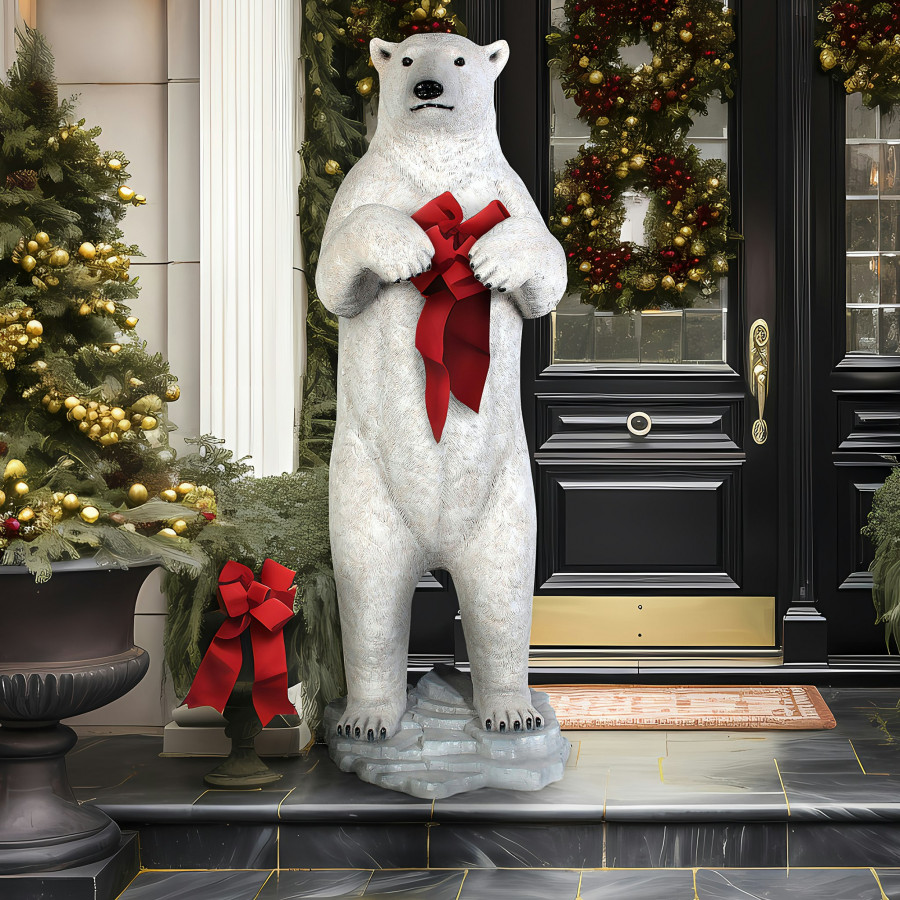 Toscano - Massive Arctic Polar Bear Garden Statue