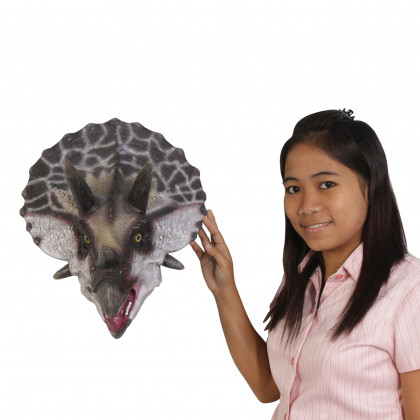 Toscano - Scaled Triceratops Dinosaur Wall Trophy