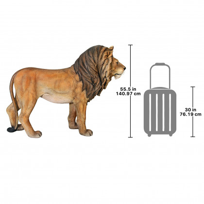 Toscano - Life-Size King of the Lions Statue