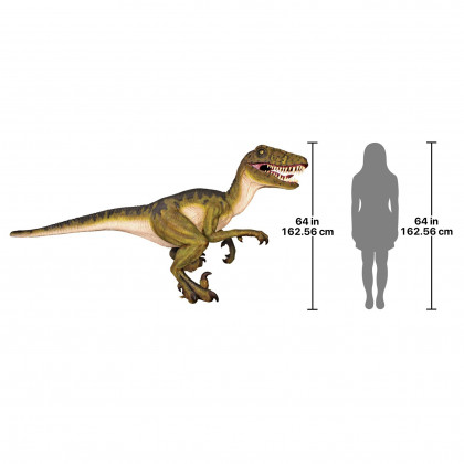 Toscano - Jurassic-Sized Dromaeosaurus Raptor Dinosaur Statue