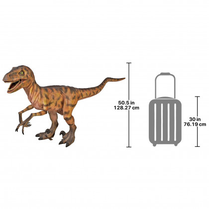 Toscano - Jurassic-Sized Deinonychus Dinosaur Statue