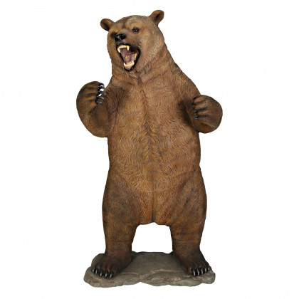 Toscano - Growling Grizzly Brown Bear Life-Size Statue
