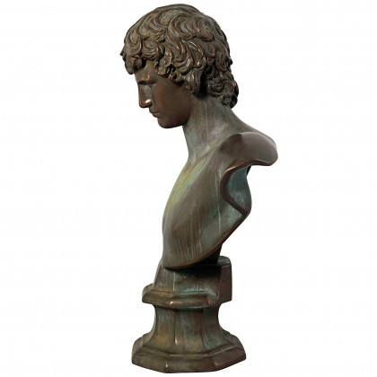 Toscano - AntinousBeloved of Roman Emperor Hadrian Bust Statue