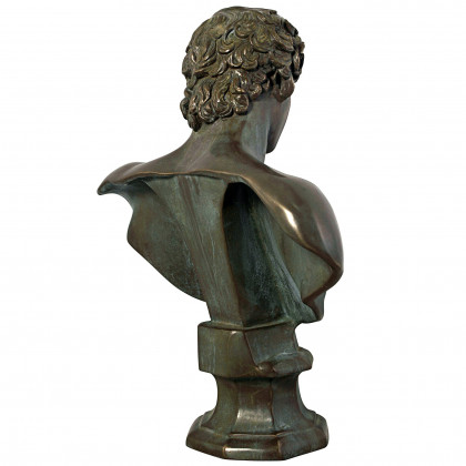 Toscano - AntinousBeloved of Roman Emperor Hadrian Bust Statue