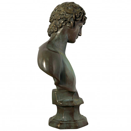 Toscano - AntinousBeloved of Roman Emperor Hadrian Bust Statue