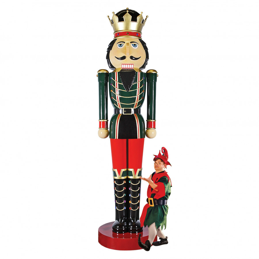 Toscano - Super-Scaled Holiday Nutcracker Statue