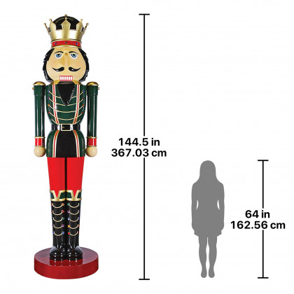 Toscano - Super-Scaled Holiday Nutcracker Statue
