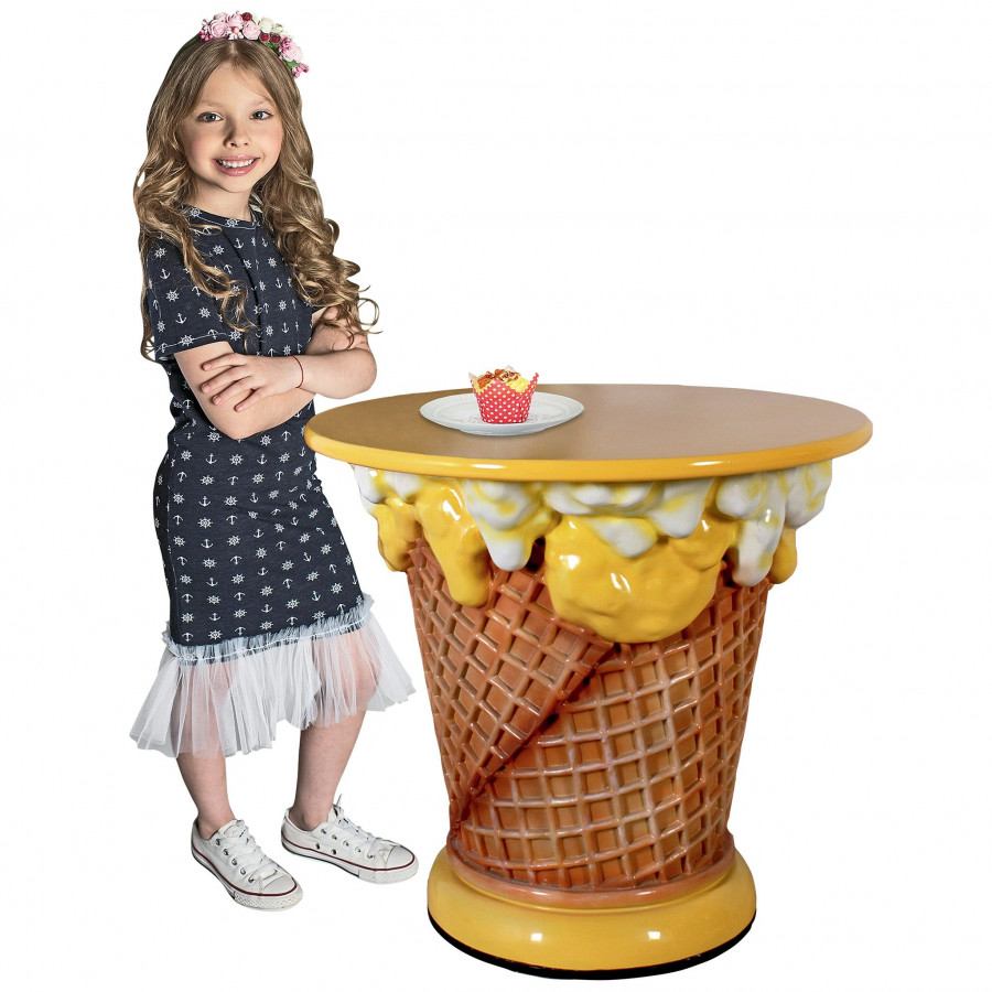 Toscano - Ice Cream Parlor Sculptural Table in Fiberglass