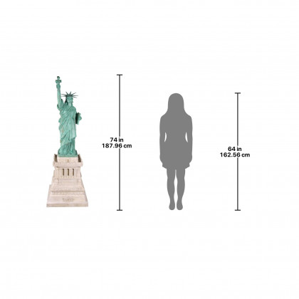 Toscano - Liberty Enlightening the World Grand-Scale Statue on Pedestal