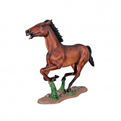 Toscano - Galloping Quarter Horse Filly Statue