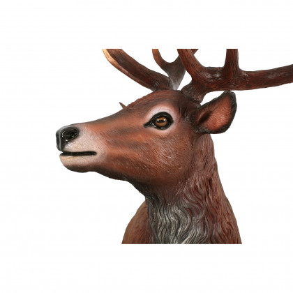 Toscano - Grande-Scale Red Deer Buck Statue with Base