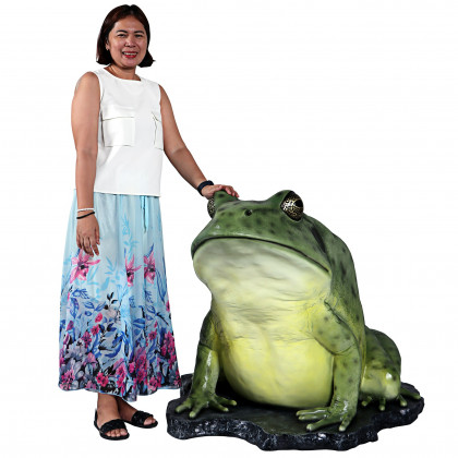 Toscano - Great Green Barred Frog Statue