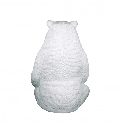 Toscano - Sitting Pretty Oversized Polar Bear Statue with Paw Seat