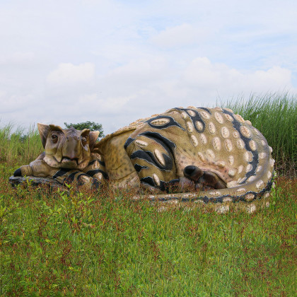 Toscano - Snoozing Giant Ankylosaurus Dinosaur Statue