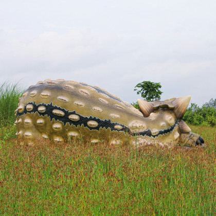Toscano - Snoozing Giant Ankylosaurus Dinosaur Statue