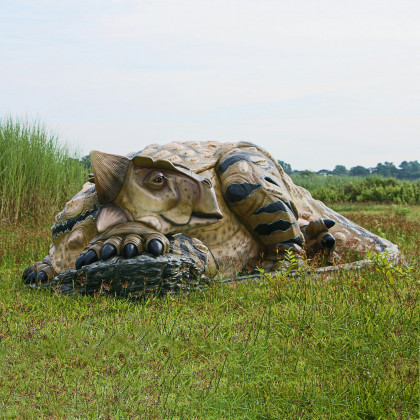 Toscano - Snoozing Giant Ankylosaurus Dinosaur Statue