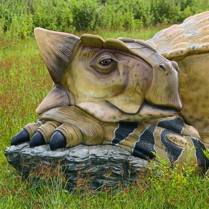 Toscano - Snoozing Giant Ankylosaurus Dinosaur Statue