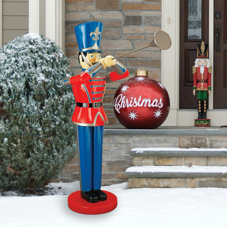 Toscano Trumpeting Soldier Statue - Large