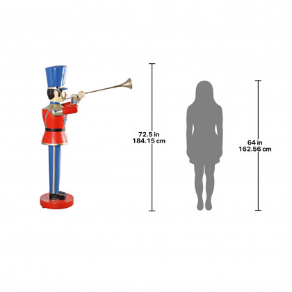Toscano Trumpeting Soldier Statue - Large