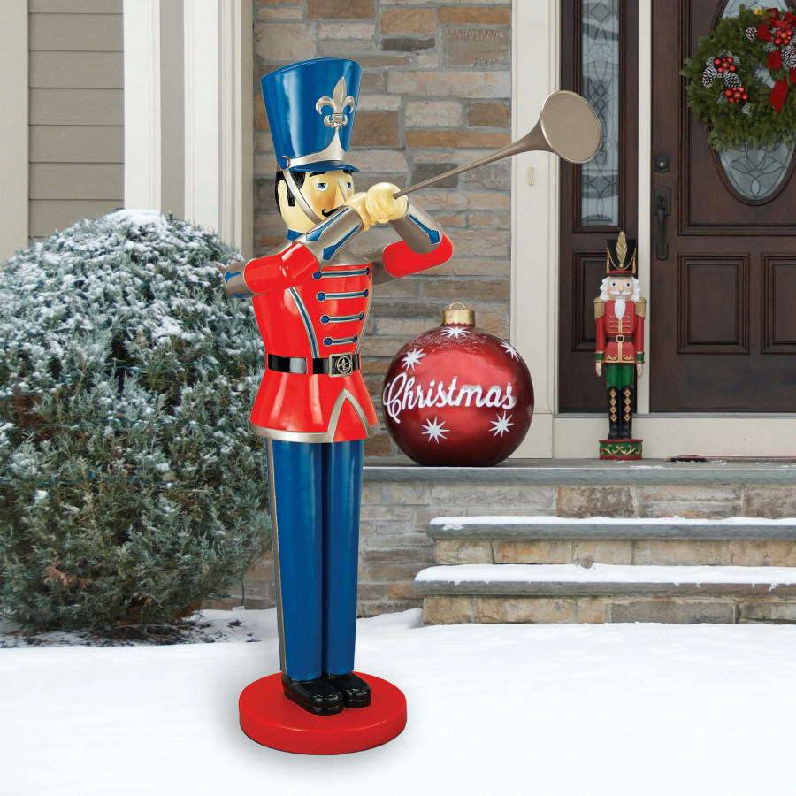 Toscano Trumpeting Soldier Statue - Giant