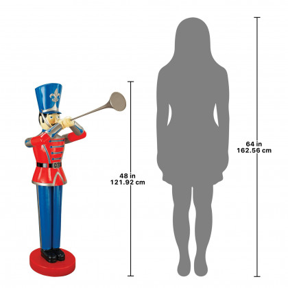 Toscano Trumpeting Soldier Statue - Medium