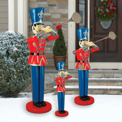 Toscano Trumpeting Soldier Statue - Medium