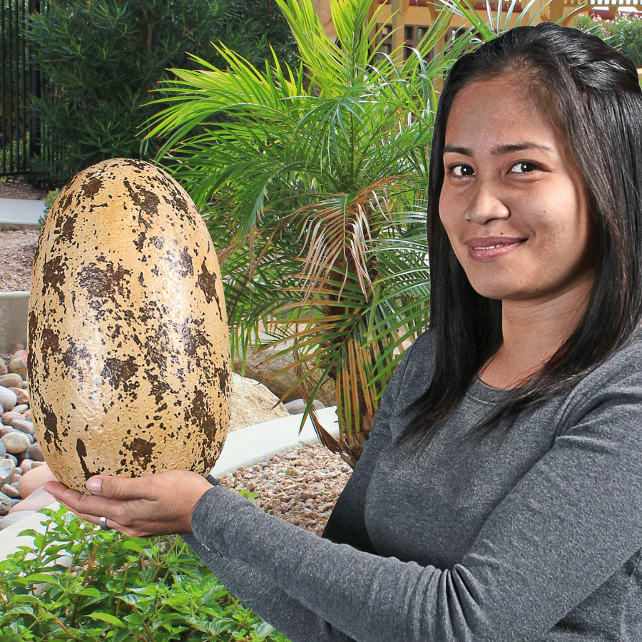 Toscano - Early Jurassic Theropoda Dinosaur Egg Fossil Statue