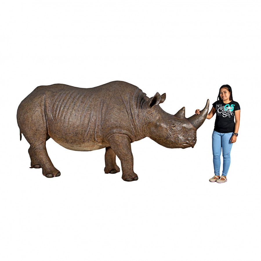 Toscano - Life-Sized Rhinoceros Garden Animal Statue
