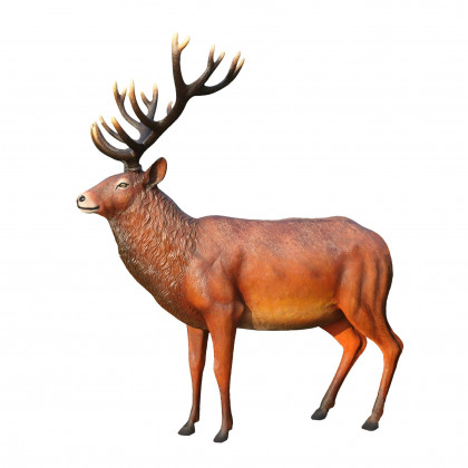 Toscano - Grande-Scale Red Deer Buck Statue
