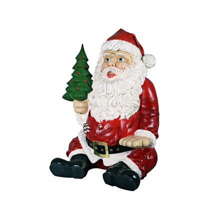 Toscano - Giant Sitting Santa Claus Statue with Photo Op Hand Seat