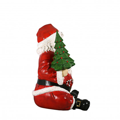 Toscano - Giant Sitting Santa Claus Statue with Photo Op Hand Seat